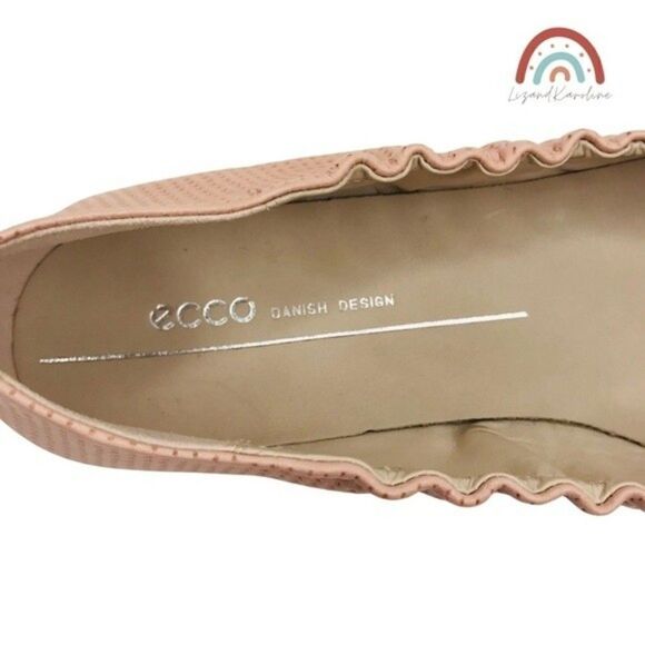 New! ECCO Incise Enchant Ballerina Leather Muted Clay Ballet Flats 10-10.5 EU41 - Picture 6 of 12